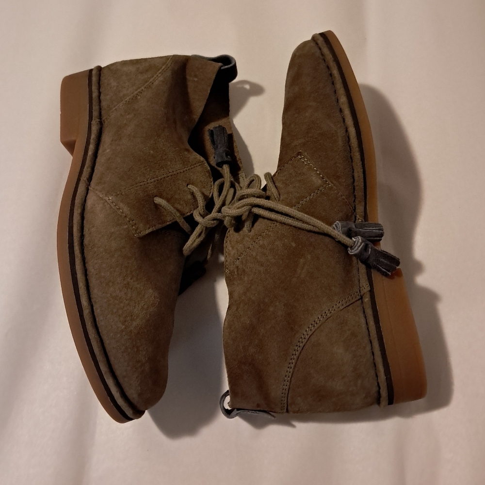 Hush Puppies Cyra Catelyn Leather Suede Ankle Chukka Boot Size 6.5M